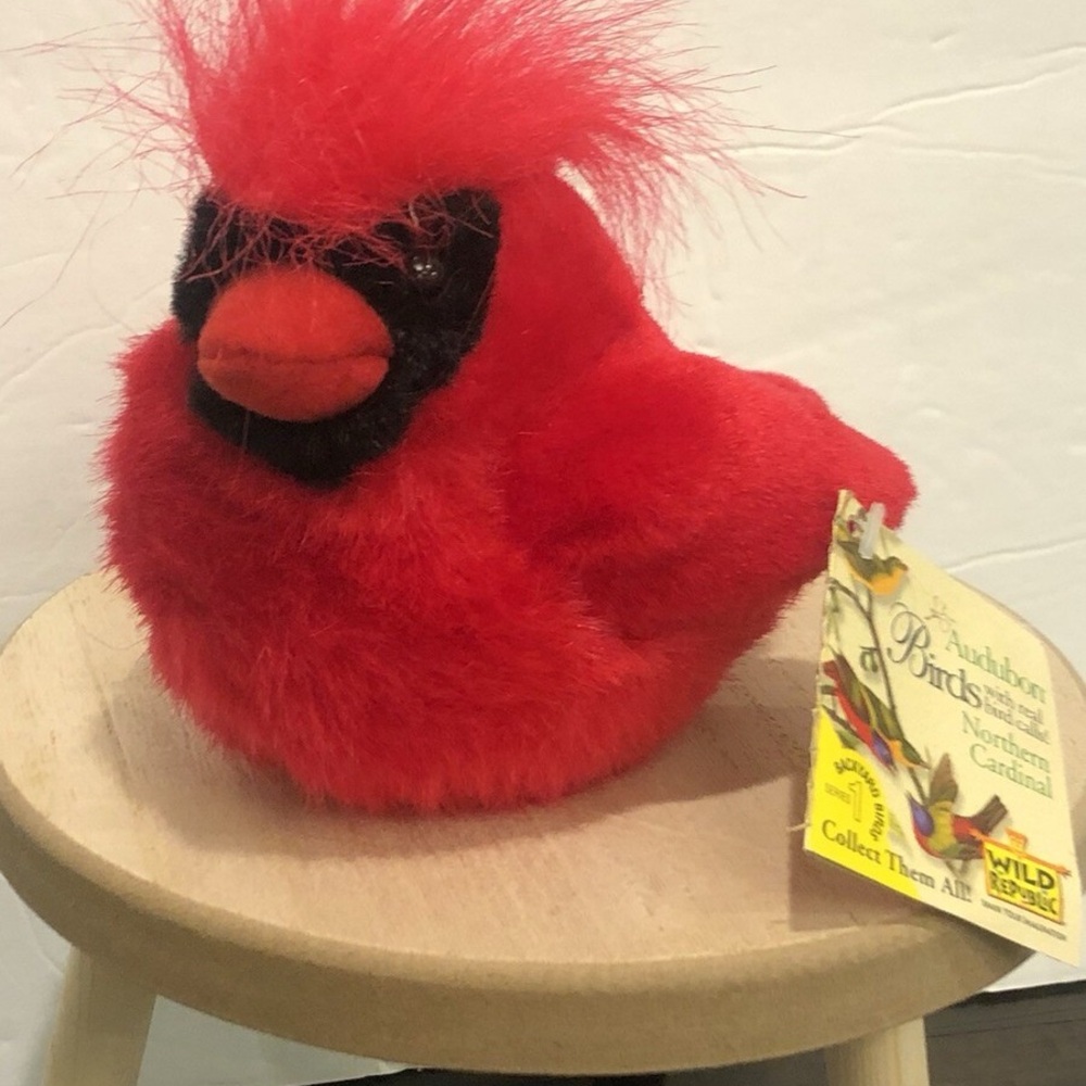 Red Northern Cardinal Plush - Picture 2 of 7